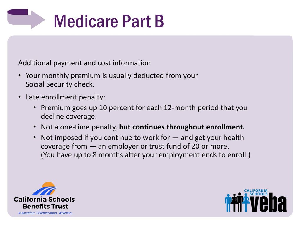 Medicare Part B Additional payment and cost information
