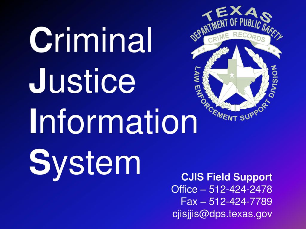 Criminal Justice Information System