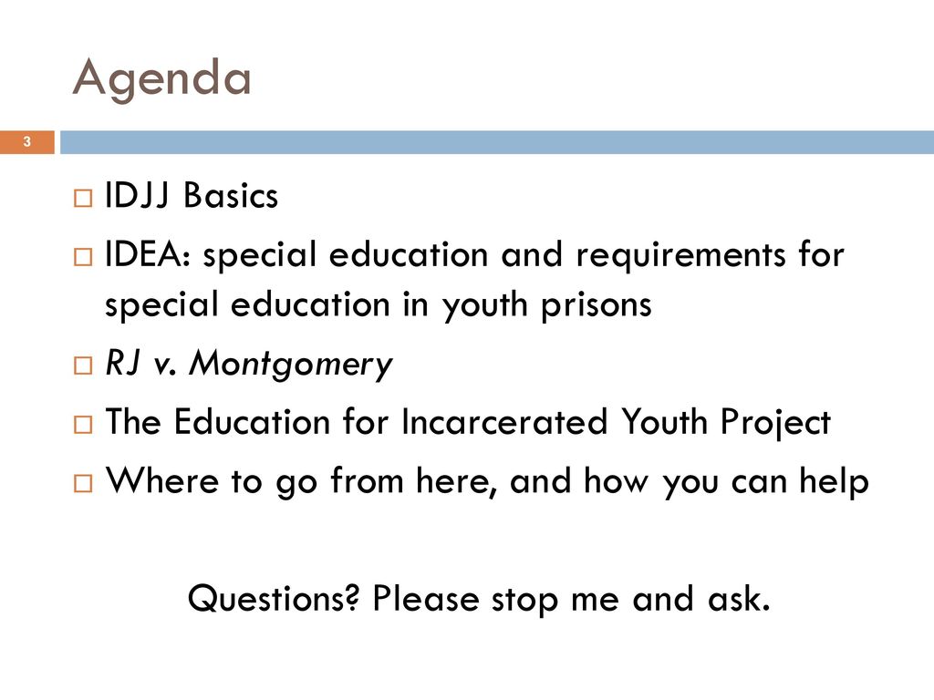 Education For Incarcerated Youth Ppt Download