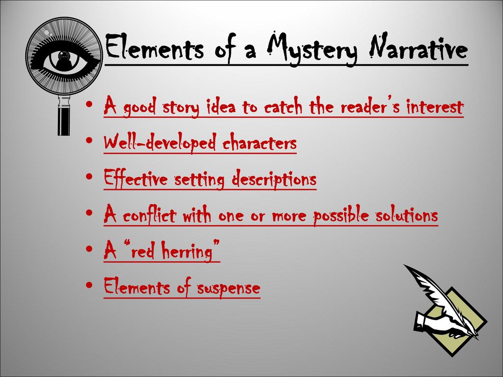 Unit 19 Performance Task Writing A Mystery Narrative - ppt download