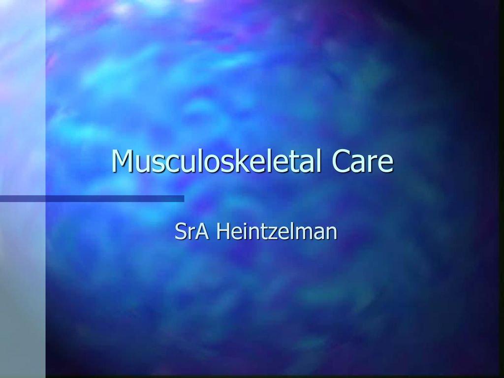 Musculoskeletal Care SrA Heintzelman