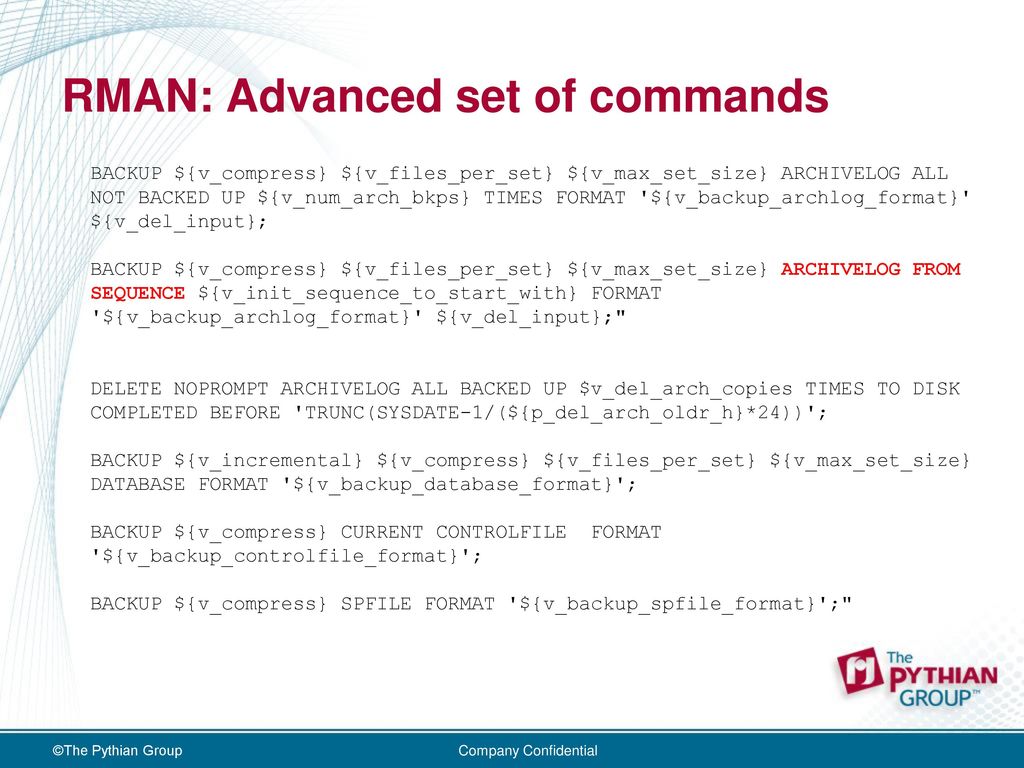 Sharing experience on rman backups ppt download