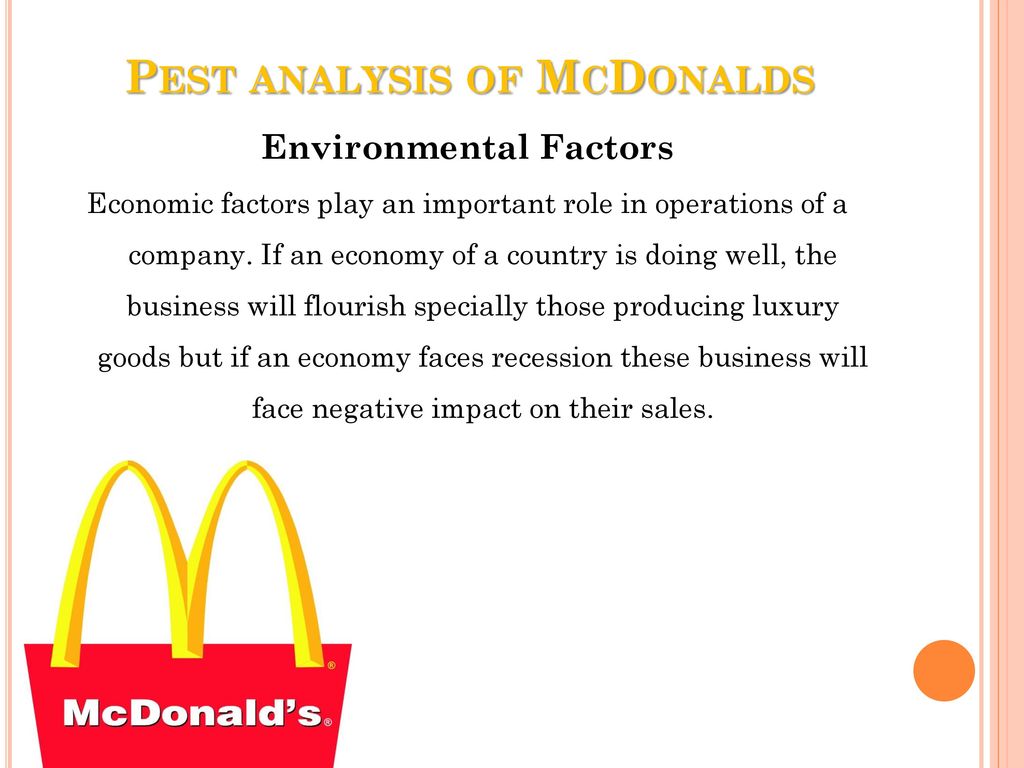 external factors affecting mcdonalds