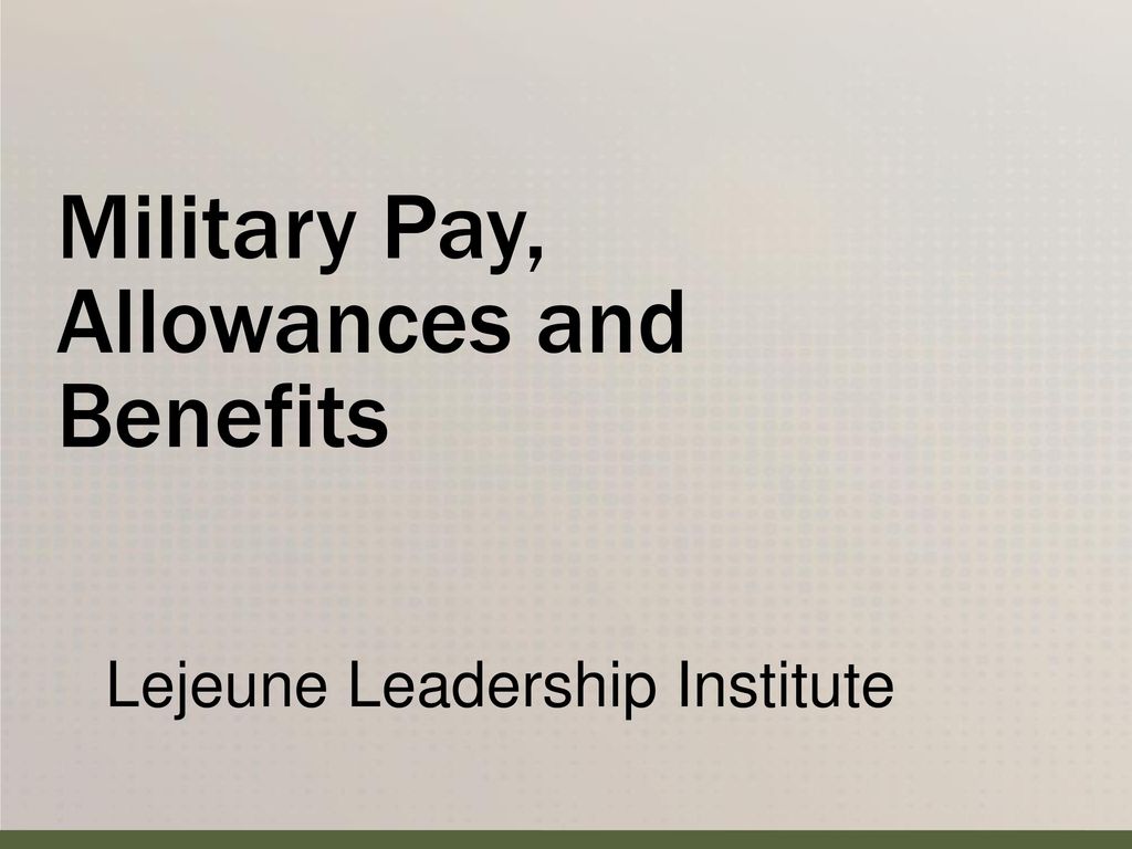 Marine Corps Pay Chart With Dependents