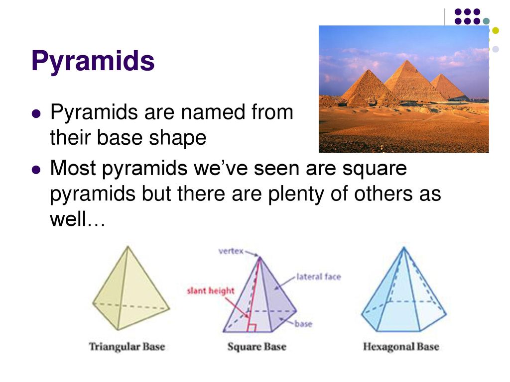 square based pyramid in real life
