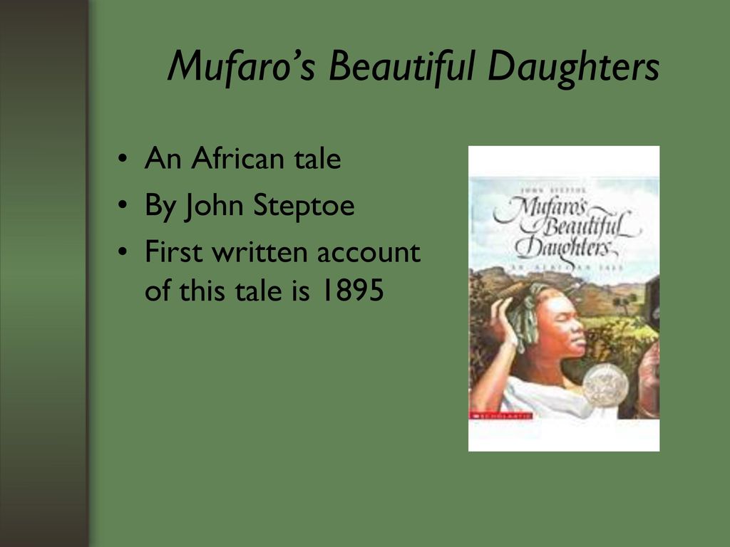 This Is An Example Of How To Share The Information About Mufaro S Beautiful Daughters It Is Not An Example Of A Finished Presentation A Finished Presentation Ppt Download