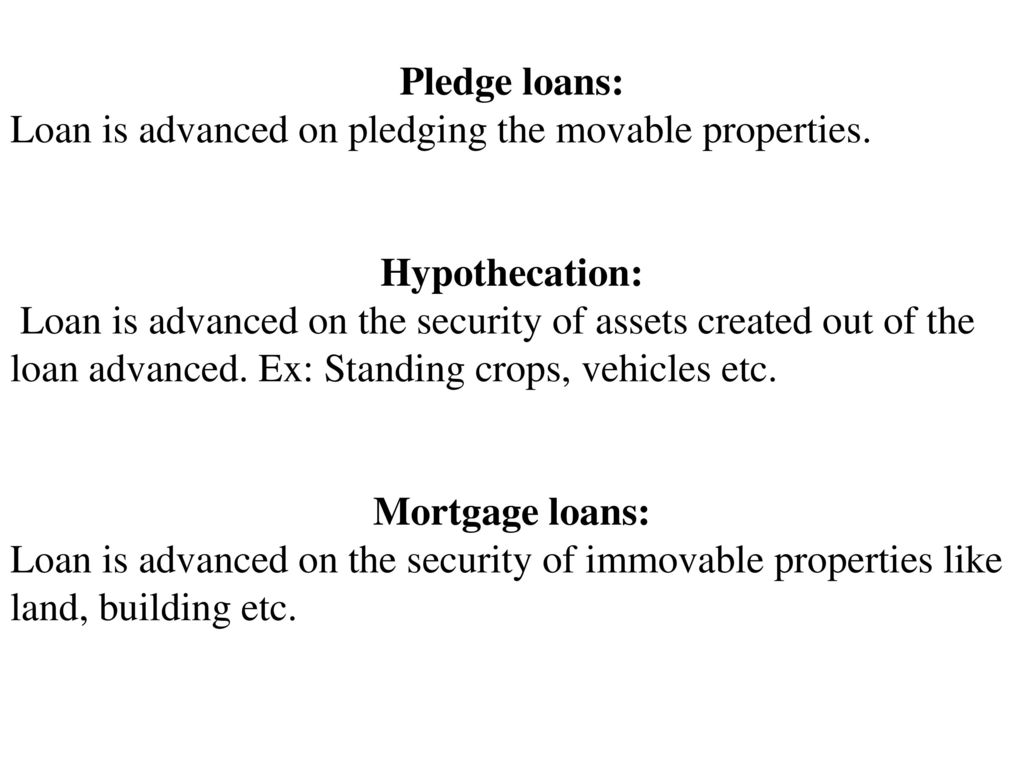 Secured Loan Definition Section 5 I H Of Banking Regulation