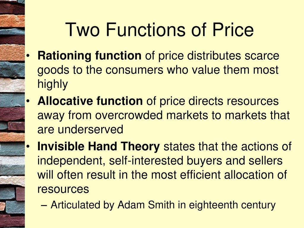 allocative function of prices