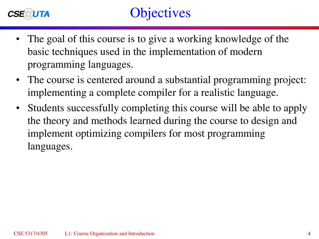 compiler design course compiler design course