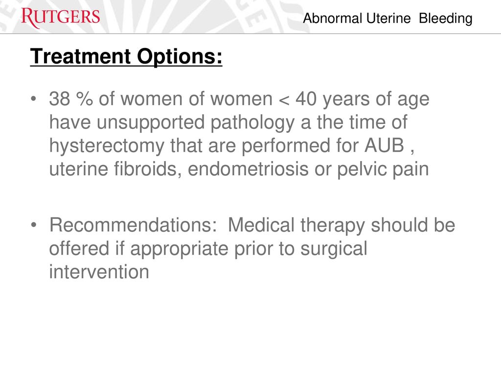Abnormal Uterine Bleeding in Reproductive Age Women - ppt video
