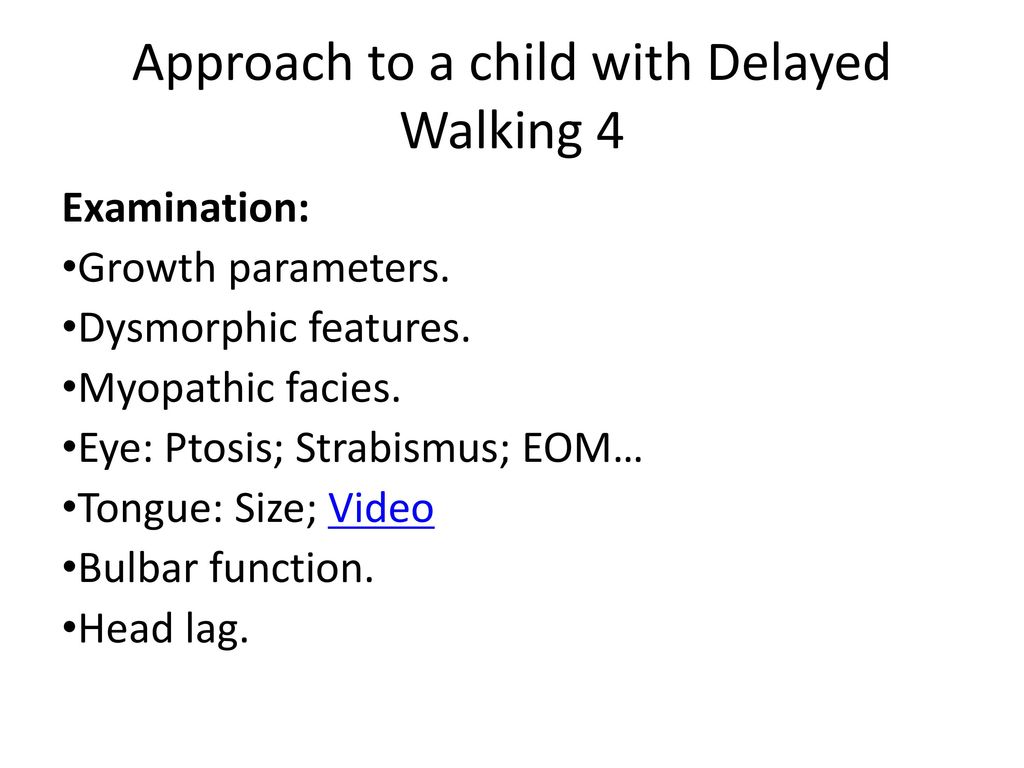 delayed walking in babies