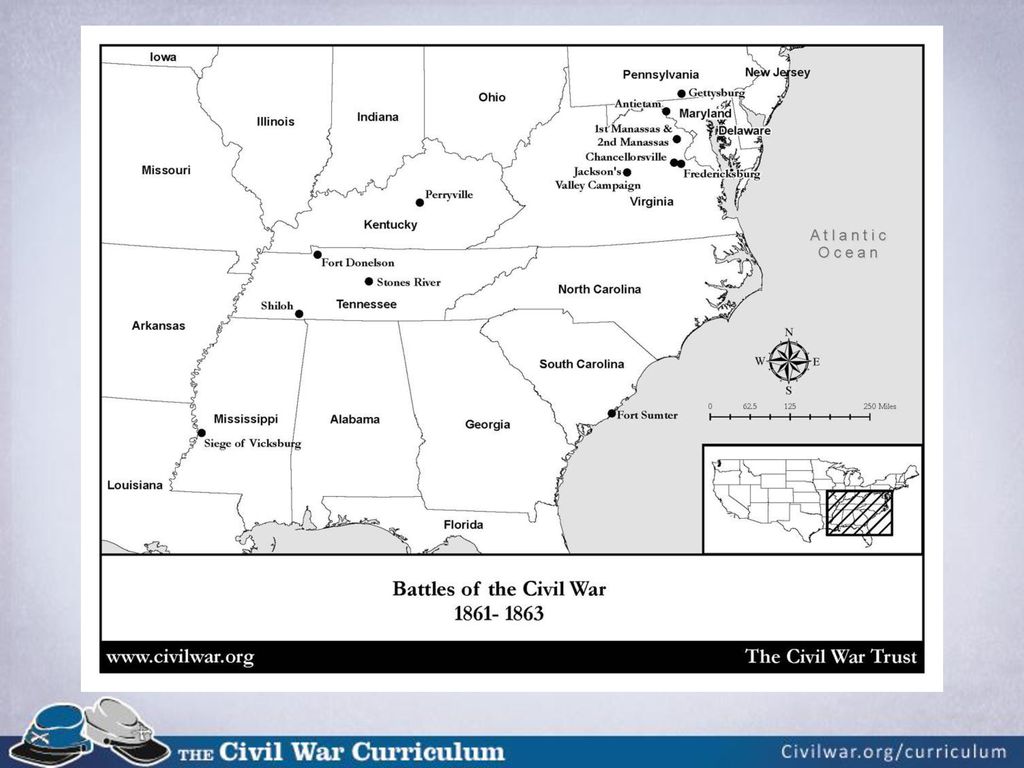 21: Shifting Tides. - ppt download Throughout Civil War Battles Map Worksheet