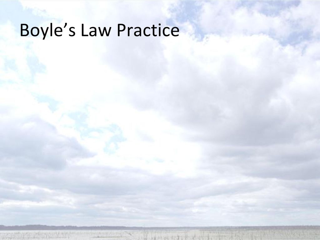 Boyle’s Law Practice