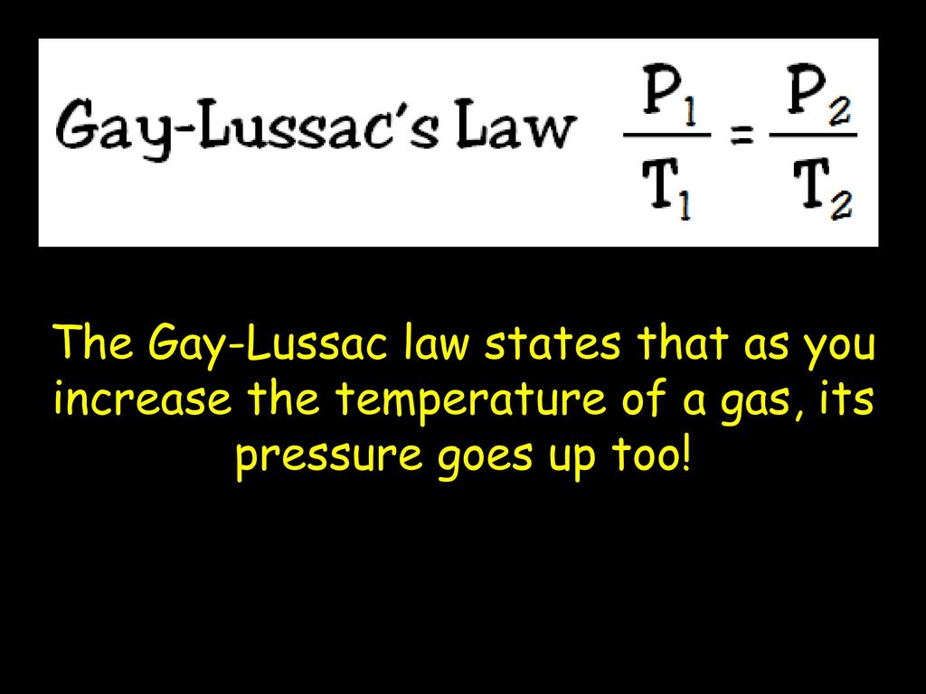 Charles’s law states that as you increase the temperature of a gas, its volume increases too!