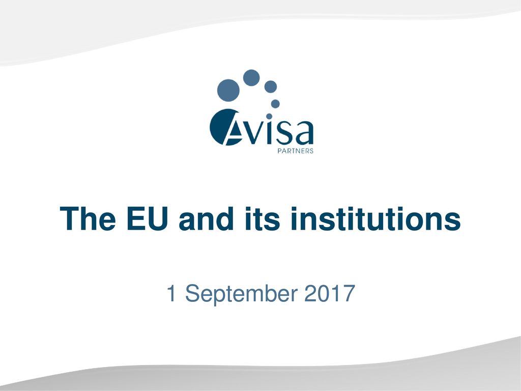 The EU and its institutions