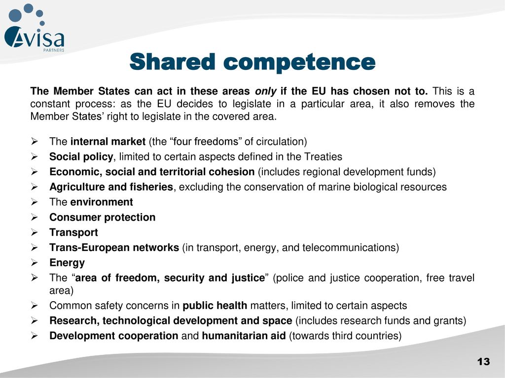 Shared competence