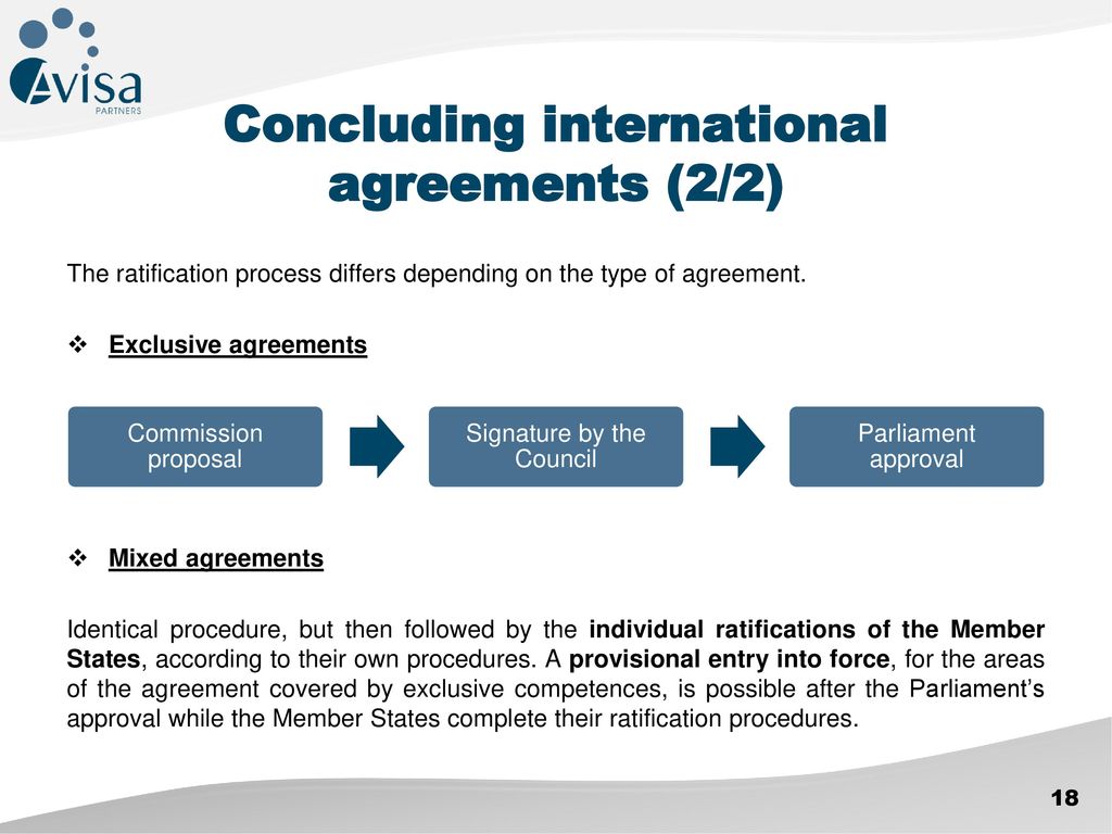 Concluding international agreements (2/2)