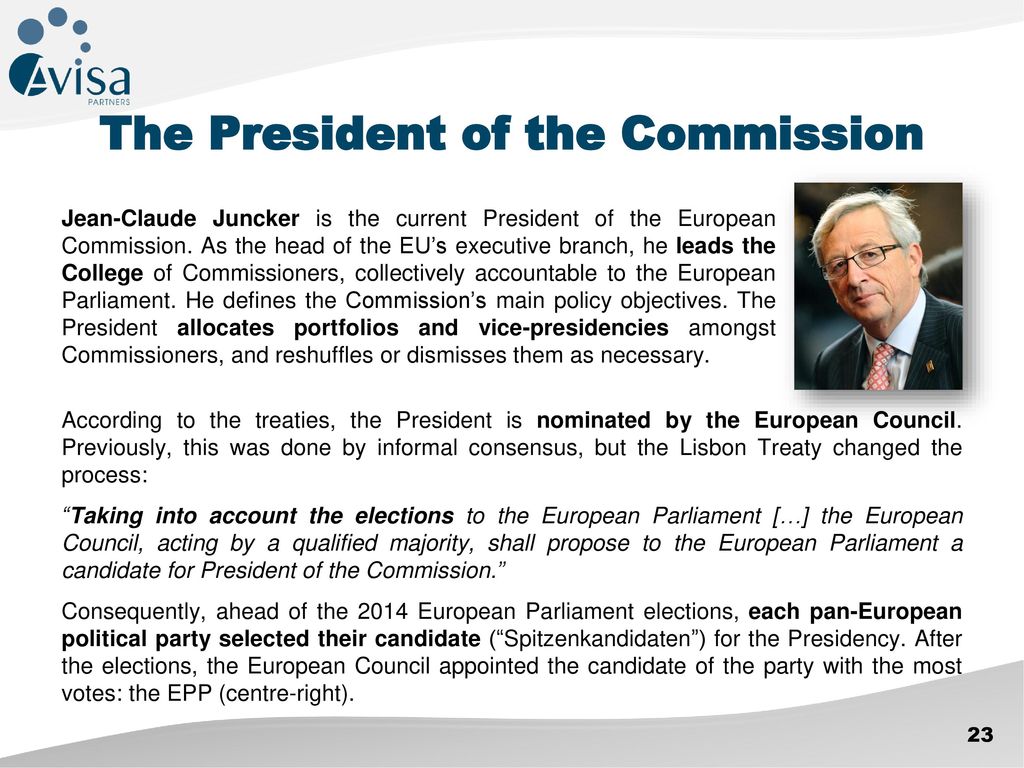 The President of the Commission
