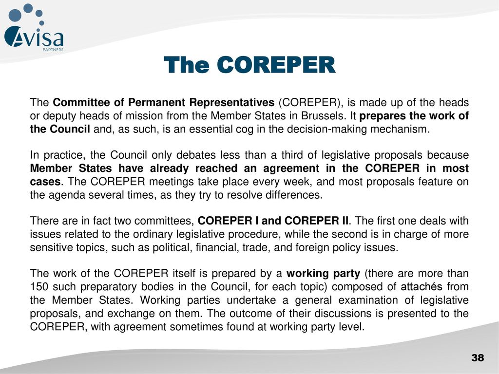 The COREPER