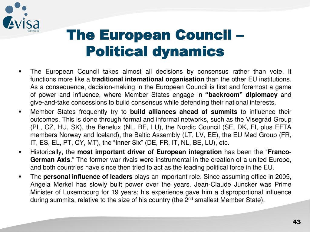 The European Council – Political dynamics