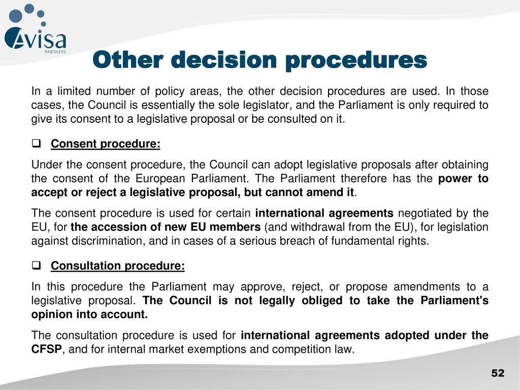 Other decision procedures