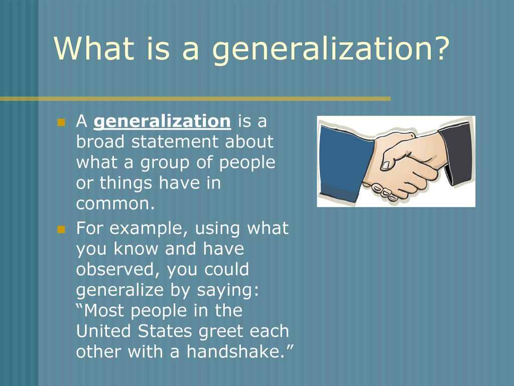 Making generalizations ppt download