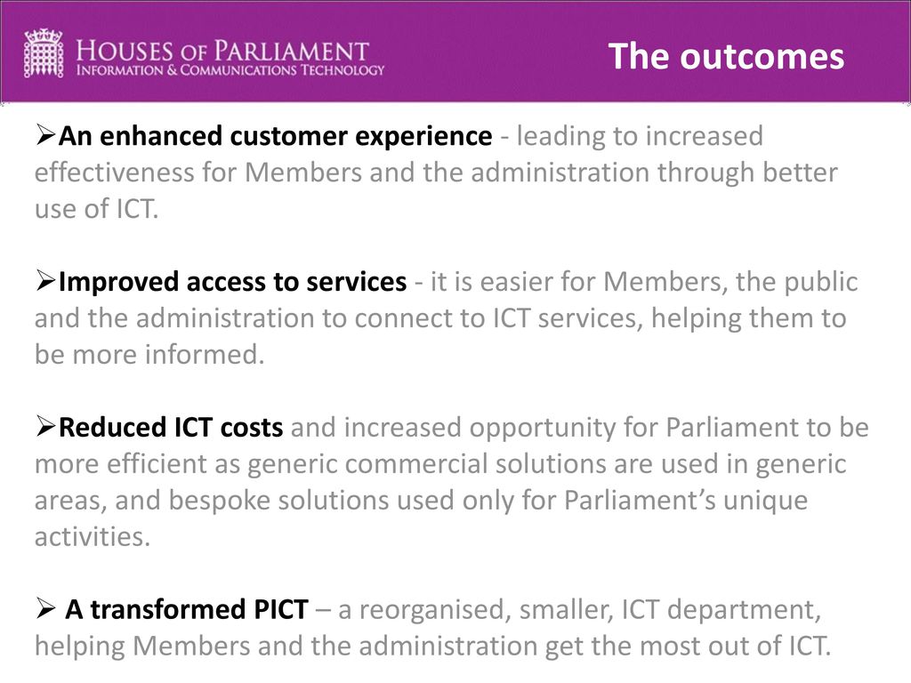Uk Parliament S Ict Strategy Ppt Download