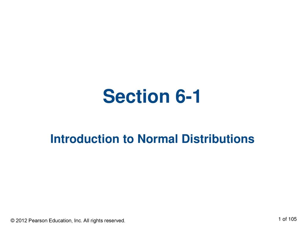 Introduction to Normal Distributions