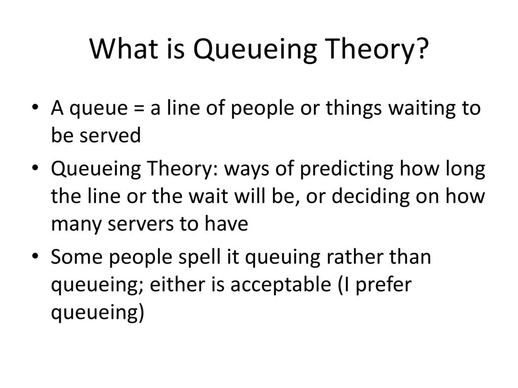 Introduction to queueing theory ppt download