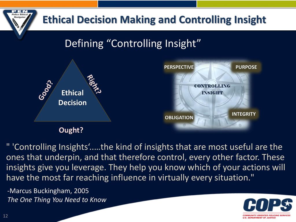 Defining Controlling Insight