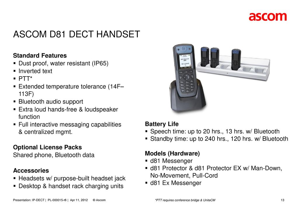 IP-DECT SYSTEM » Verticals TOC Presentation Name Month Year. - ppt download