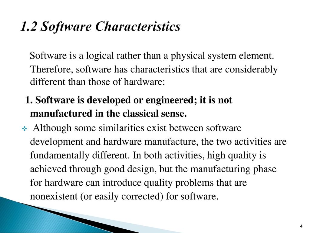 Software Engineering Software Characteristics - GeeksforGeeks