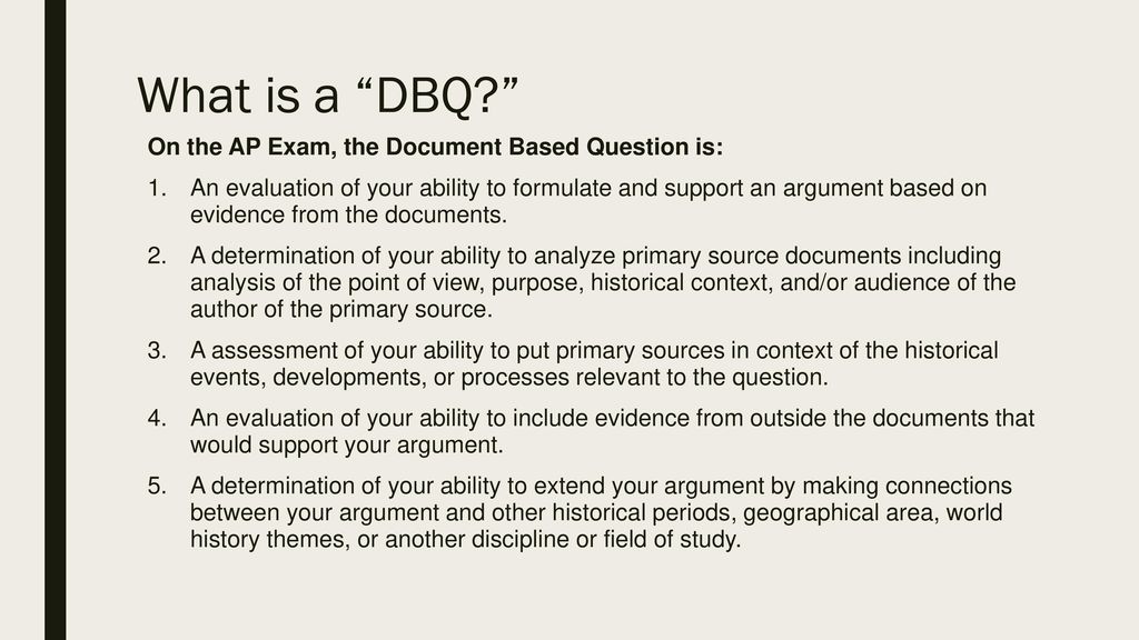 Ap World History Dbq Essay Ppt Download