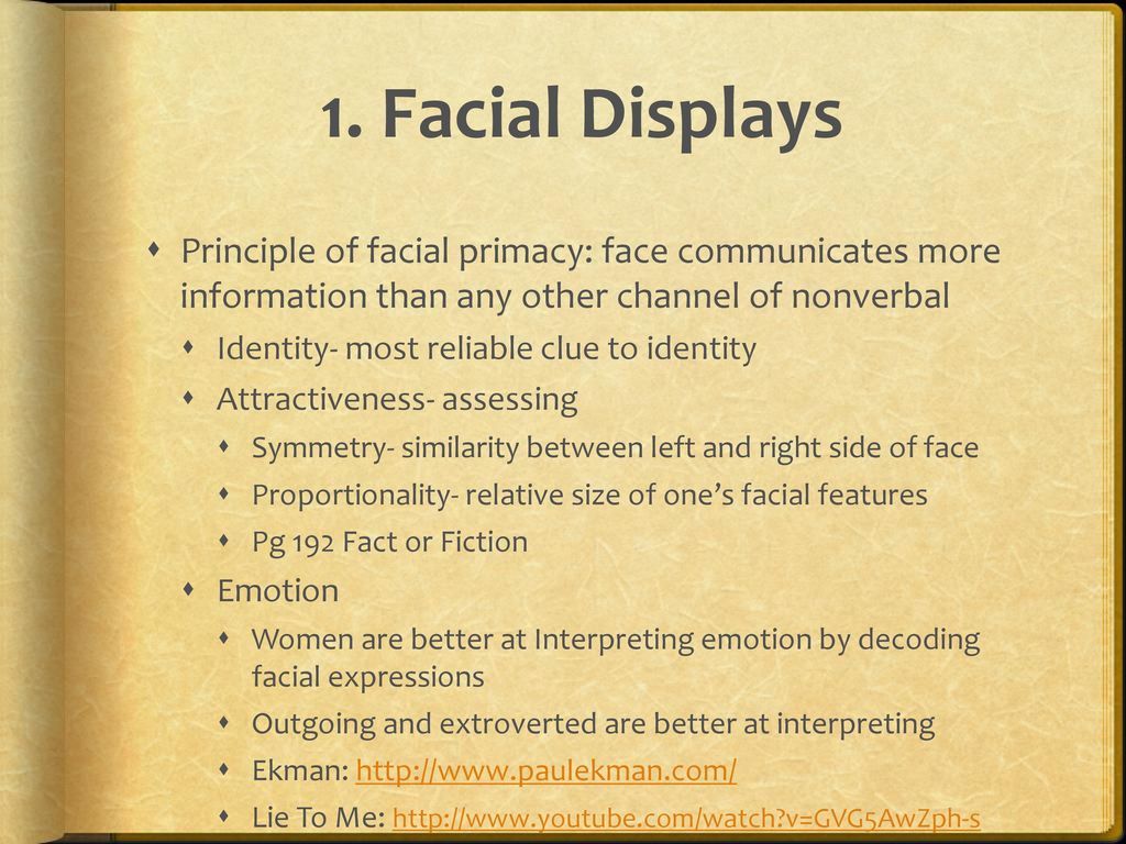 6 Nonverbal The Nature of Nonverbal Ten Channels of Nonverbal ppt