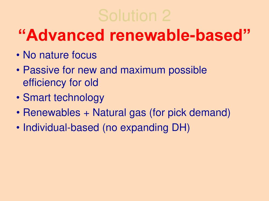 Solution 2 Advanced renewable-based