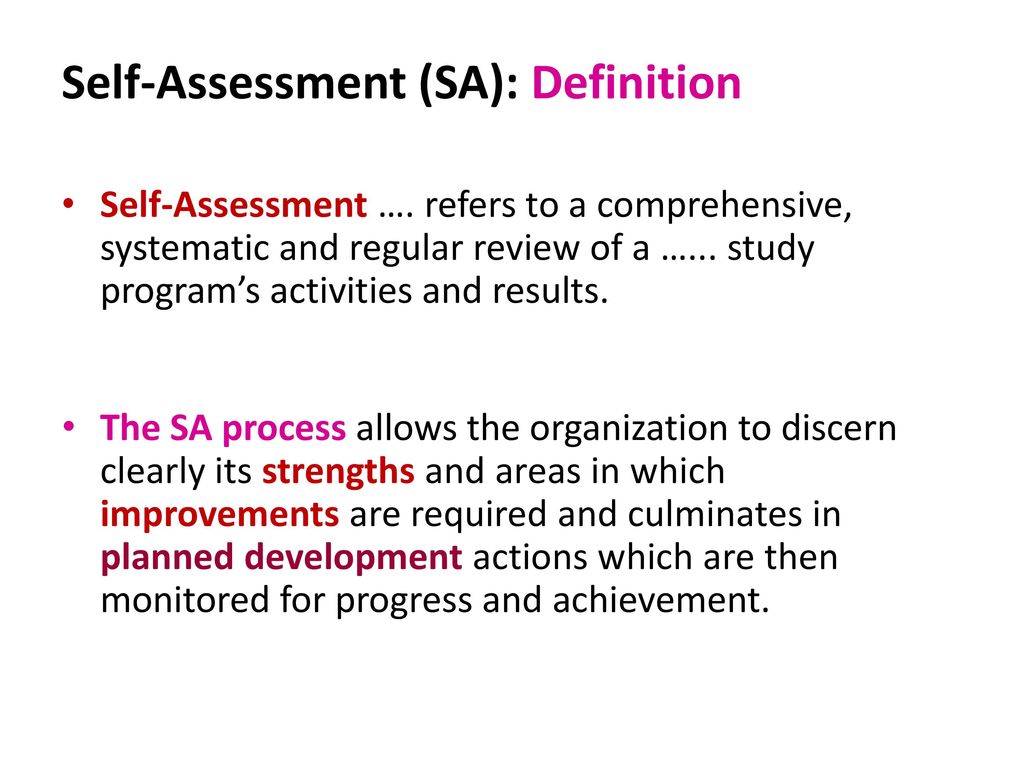 Self Assessment Exercise Concept Procedure Ppt Download Self Assessment Exercise Concept Procedure Ppt Download