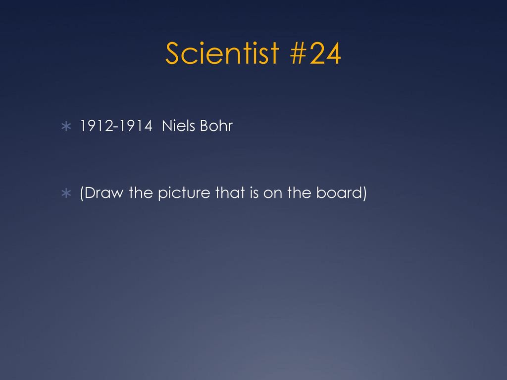 Scientist # Niels Bohr