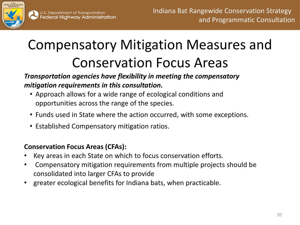 Compensatory Mitigation Measures and Conservation Focus Areas