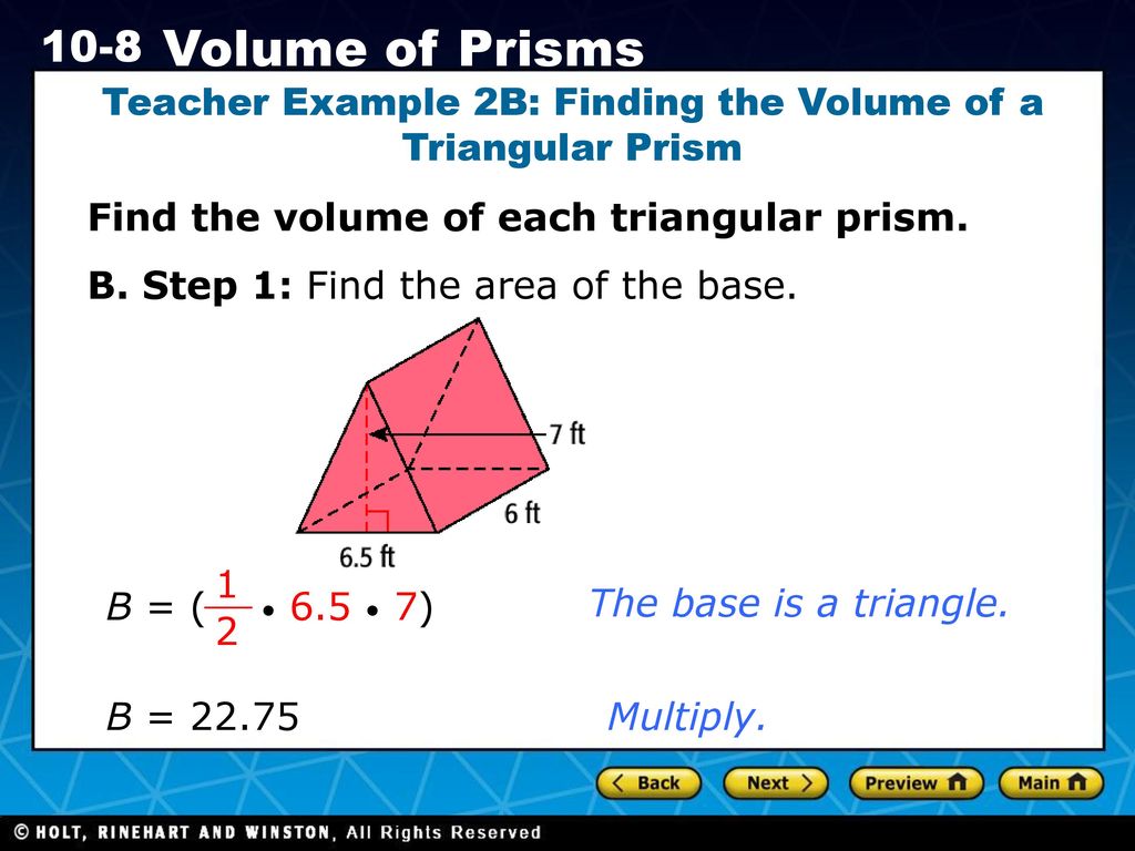 MG28.28 Know and use the formulas for the volume of triangular