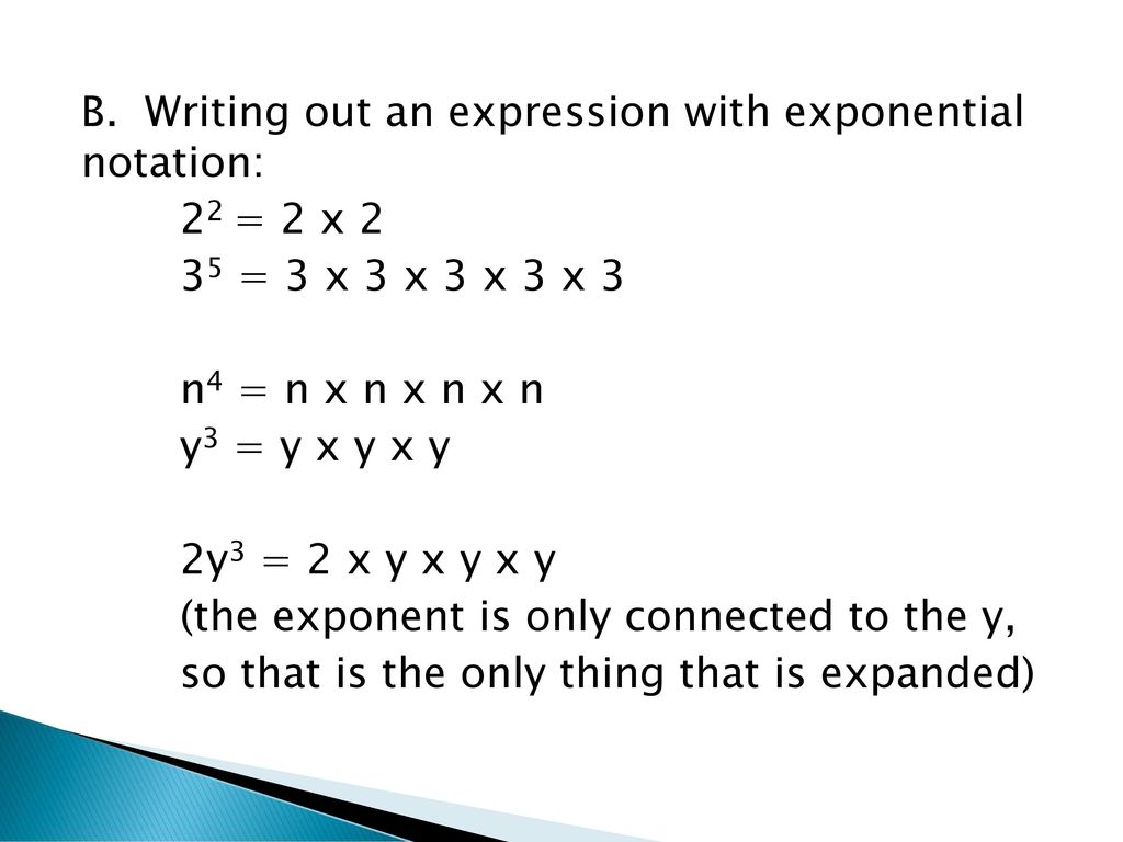 Exponential Notation ppt download