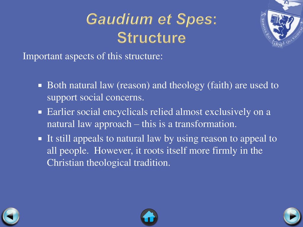 Summary of Gaudium et Spes, Assignments Church History