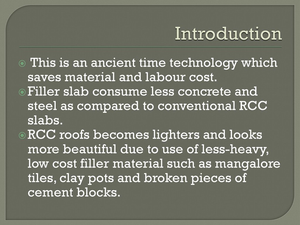 Filler Slab Ppt Download