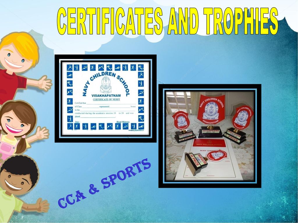 CERTIFICATES AND TROPHIES