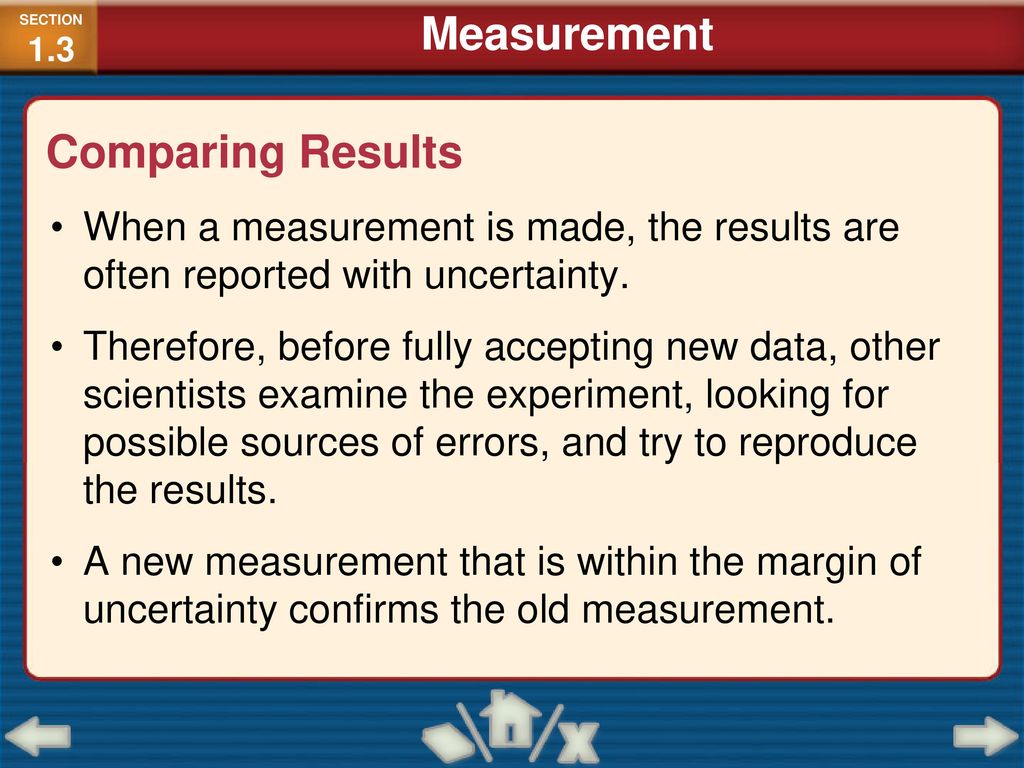 Measurement Comparing Results