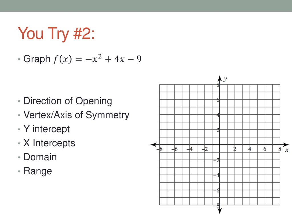 7 1 Graphing Quadratics Standard Form Ppt Download 7 1 Graphing Quadratics Standard Form Ppt Download