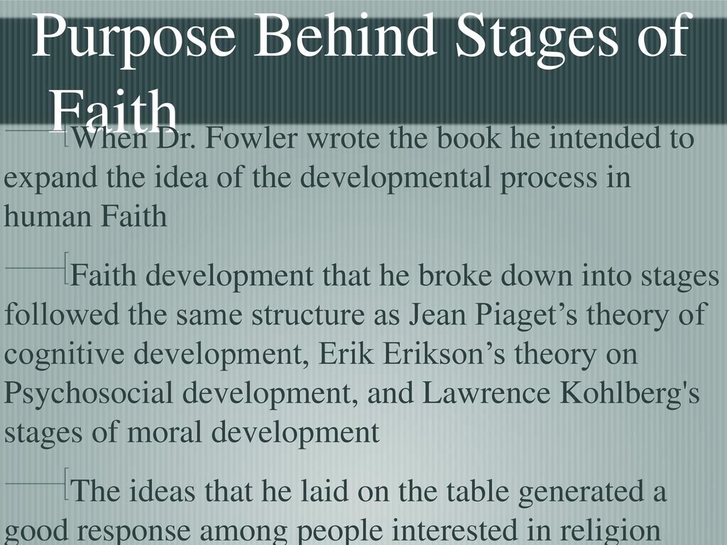 james fowler stages of faith development