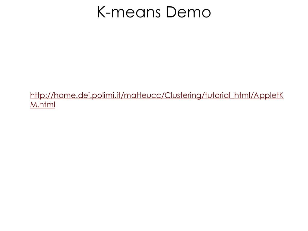 K-means Demo
