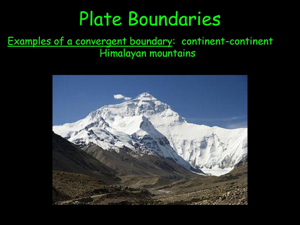 Himalayan Mountains Plate Boundary Type