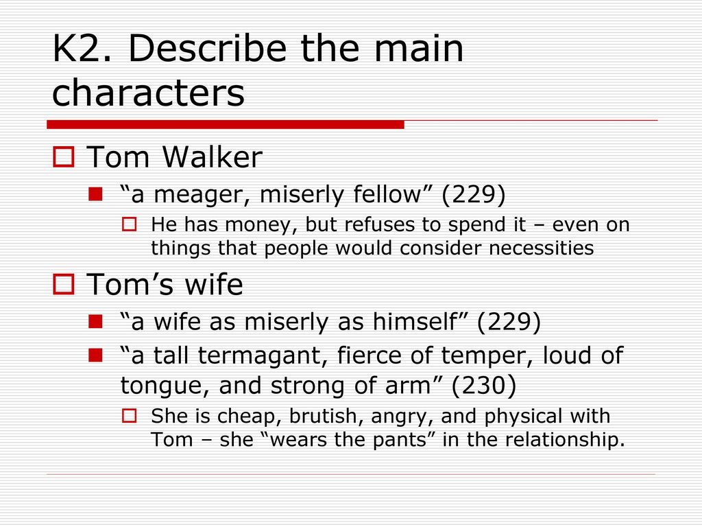 describe tom walker
