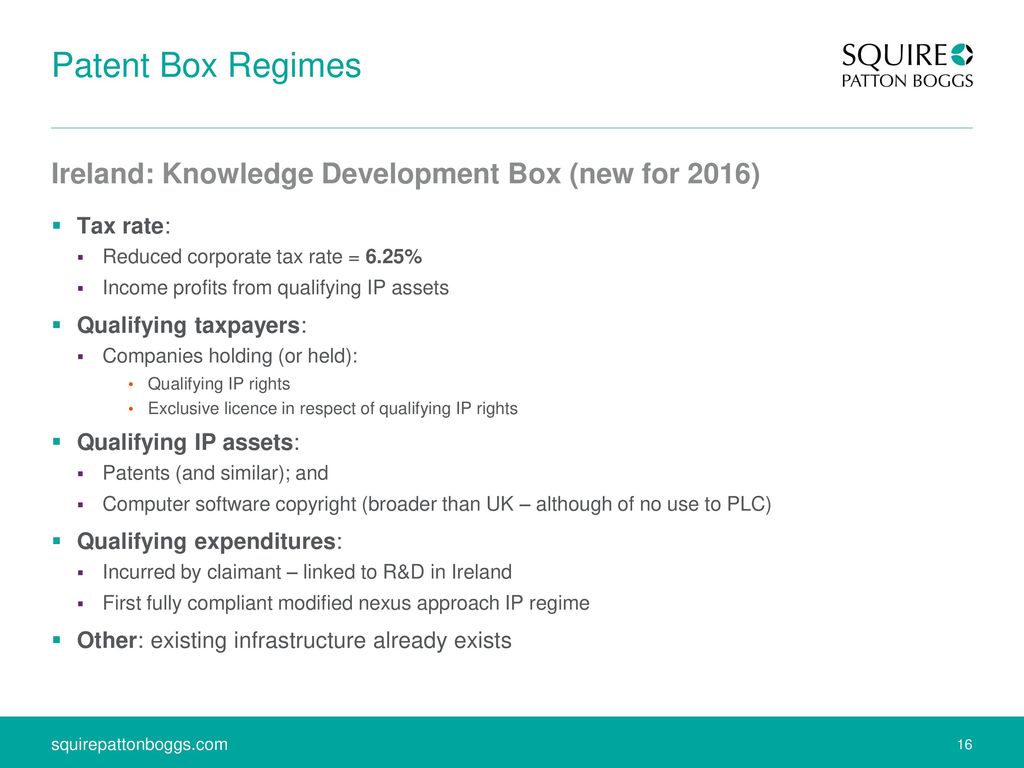 RESEARCH AND DEVELOPMENT TAX CREDITS & PATENT BOX REGIMES - ppt download